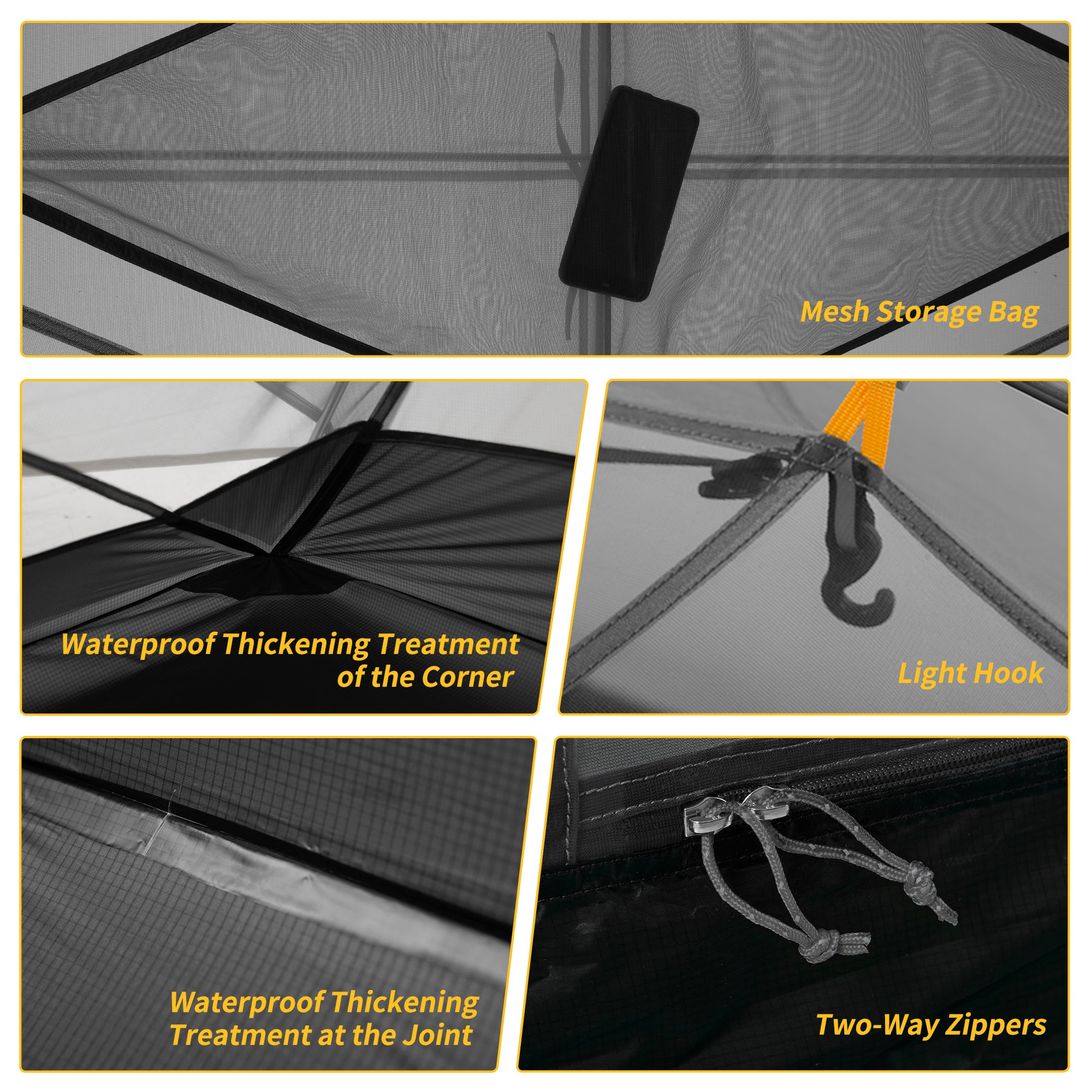 【Featured】Mongar 20D 超輕雙人帳篷 |約2.18kg PU4000mm防水 登山露營|NH17T007-M